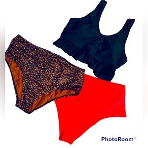 Bikini Bundle -One Top and Two Bottoms Size XL Aerie, Shein, and All in …